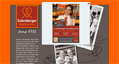 Desktop Screenshot of calenberger-backstube.de